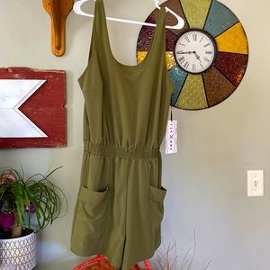 Flexible Romper Army Green Color ~ Size large NWT